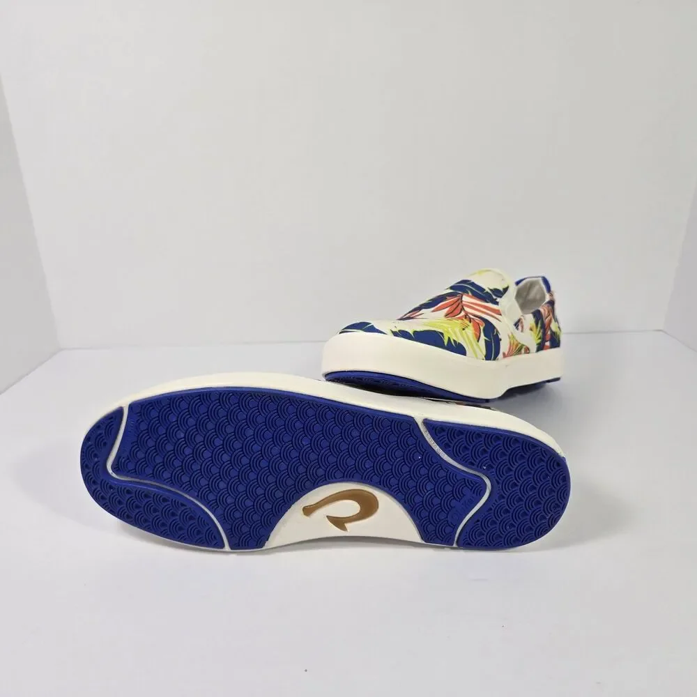 NEW OluKai Lae'Ahi Pa'i Shoes Aloha Floral Slip On Mens 8 Shoes